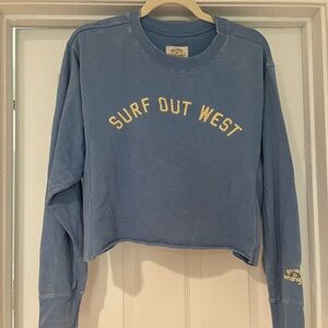 Billabong X Wrangler Sky Blue Surf Out West Women's Sweatshirt